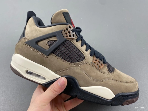 1st Kicks Shoes Scott x Travis 4 Retro TS Brown Air AJ4-882335 Jordan 0718